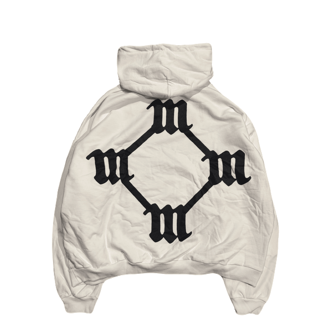All day logo white hoodie