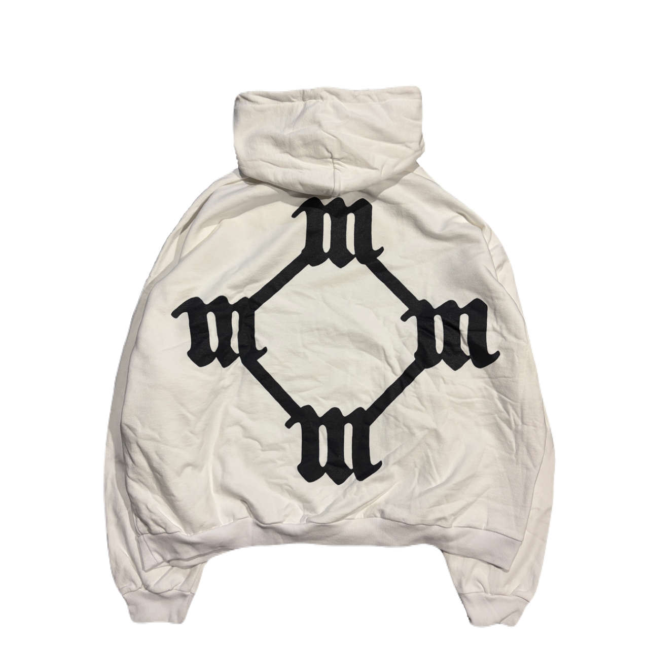 All day logo white hoodie