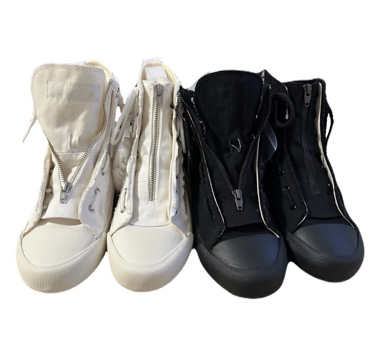 High top sneakers white